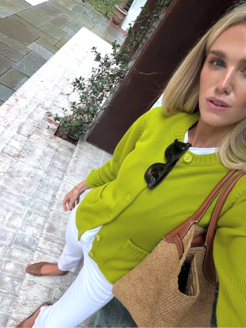 Julia Amory Colette Cardigan Moss Green Size XS